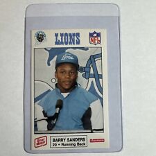 BARRY SANDERS RC ~ 1989 Oscar Mayer Detroit Lions Police #11  ~ Rookie HOF