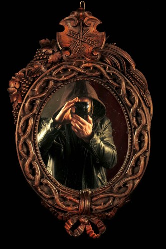 étonnant ancien miroir - Étonnant, et