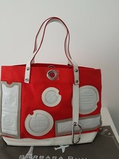 Cabas toile et cuir Barbara Rihl "Sara in Cannes"