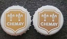 2 Trappist Beer Capsules CHIMAY White DP & CAP 