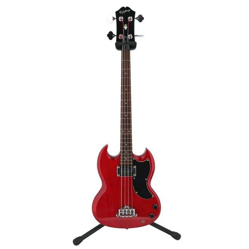 Epiphone bass used - epiphone, red