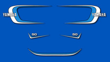 YAMAHA RD 50 1980 - Kit carrosserie Sticker decals - RD50 Blue