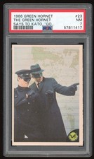 1966 DONRUSS GREEN HORNET #23 "SAYS TO KATO" CARD PSA 7 w/BRUCE LEE