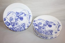 8 Gien earthenware dessert plates Primrose decor strawberry border, dia. 22 cm