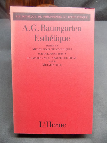 Baumgarten esthétique - baumgarten,