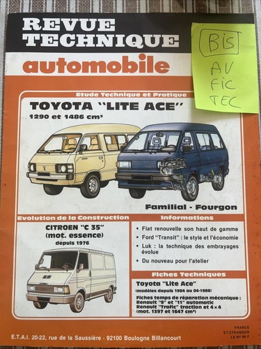 Revue technique toyota lite - technique,