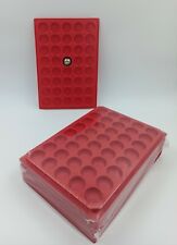 LOT 10 BOX - PLATEAUX DE RANGEMENT EN PLASTIQUE POUR MUSELETS 40 CASES RONDES!