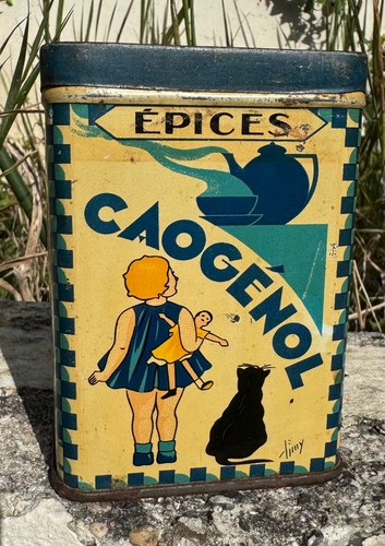 Ancienne boîte tôle litho
