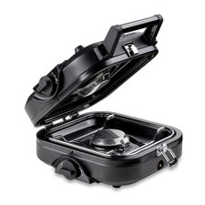 Réchaud gaz pliable 2 feux 4600 W à cartouche de gaz 7/16" KEMPER