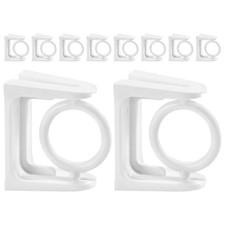  10 Pcs Support Tringle Rideau Sans Percage Porte-cannes Pour Mur Supports À