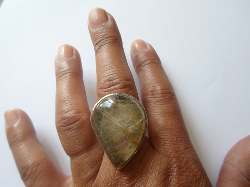 Bague argent massif goutte - argent, massif,