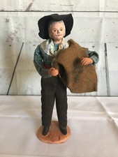 Vintage Santons De Provence Escoffier Handmade French Clay Doll Folk Art