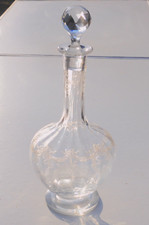 -CARAFE CRISTAL Gravé SAINT