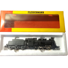 FLEISCHMANN #4146 GERMAN/FRENCH 0-8-0 STEAM LOCO WITH TENDER (BOXED) HO Scale