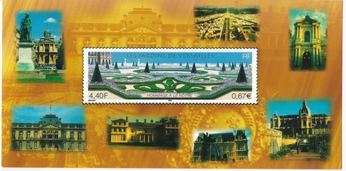 Carte timbre les jardins - carte,