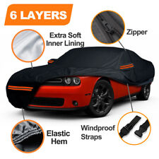 6 Layer CUSTOM FIT Dodge Challenger Car Cover Outdoor Waterproof With Entry Zip