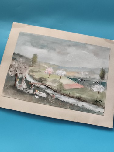 Petite aquarelle paysage
