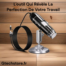 Microscope Électronique Portable, Caméra Numérique 1600X Avec Interface USB 3.0