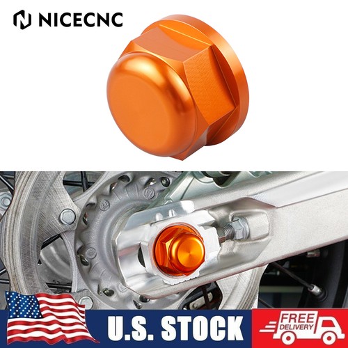 Rear wheel axle nut - axle, for