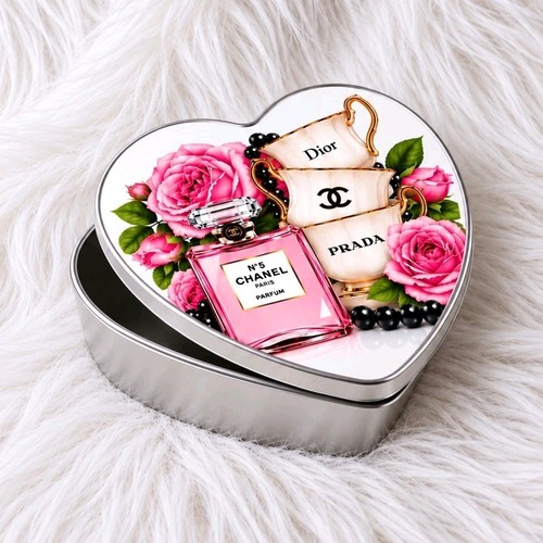 Boîte métal forme cœur - en,
