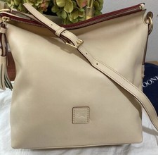 Dooney Bourke Bone Cream Florentine Leather Dixon Hobo Sac Shoulder Bag