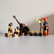 Playmobil Geobra - 3653-A - Soldiers And Catapult - 1993