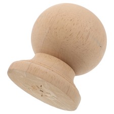  Embout de balustre en bois brut, boule d'escalier, colonne non peinte,