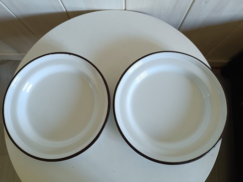 Lot assiettes émaillées - de,