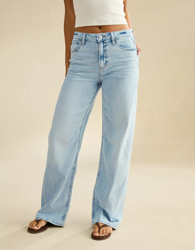 Super high waisted baggy - high-waisted,