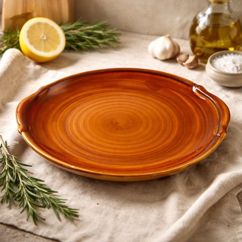 Plat grande assiette en - ou,
