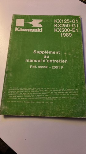 Supplément manuel entretien - manuel,