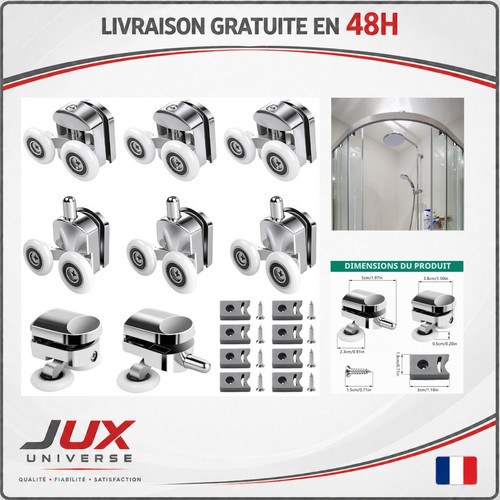 Roulette porte douche - porte,
