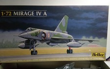 HELLER VINTAGE 1/72 MODEL STARTED AIRCRAFT MIRAGE IV A IN BOX ns