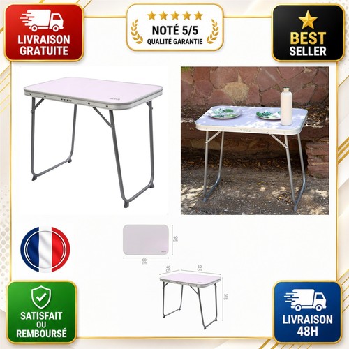 Table camping pliante - table, de