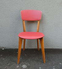 chaise vintage rouge années