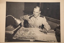 SILVER PHOTO PRINT stamp S.C.A. CIRCA 1943 MARSHAL JUNE 17X22cm