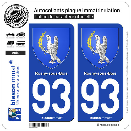 Stickers autocollant plaque - 2,
