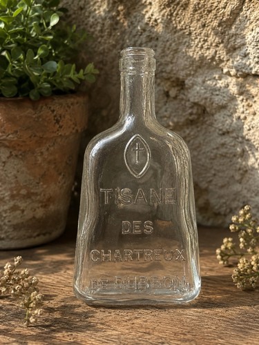 Ancien flacon bouteille tisane - bouteille,