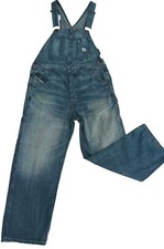 Salopette En Jeans Polo Ralph Lauren Aspect Vieilli Taille S Unisexe Neuf/ BNWT