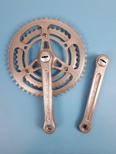 Pédalier double Stronglight TS 50/40 aluminium vélo vintage 14x1.25 1970s France