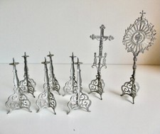 RARE LOT OF RELIGIOUS ITEMS FOR MASS GAME ANTIQUE DOLL 8 PIECES - SUPERB