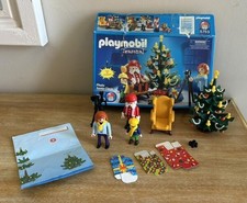 PLAYMOBIL 5753 SEASONAL PHOTO SANTA CLAUS CHRISTMAS COMPLETE 2003 FIGURES TREE
