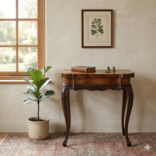 Table jeu ancienne noyer - ancienne,