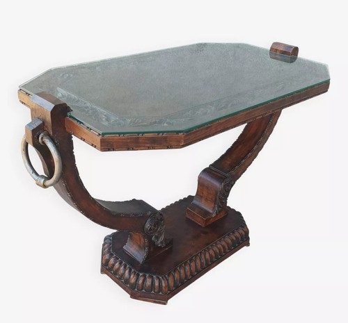 Table basse art - art, bois