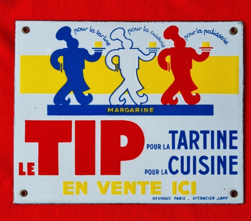 Ancienne plaque émaillée - ,