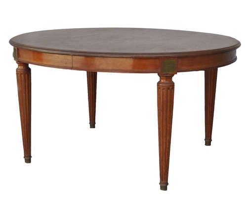 Table ovale acajou à - table,