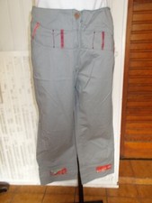 Pantalon court pantacourt coton gris stretch AVENTURES DES TOILES 38 17ETJ47