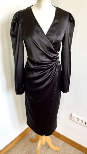 Robe t36 satin noir - robe,