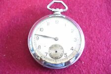 OLD STEEL POCKET WATCH - AS IS - NOT WORKING (10)