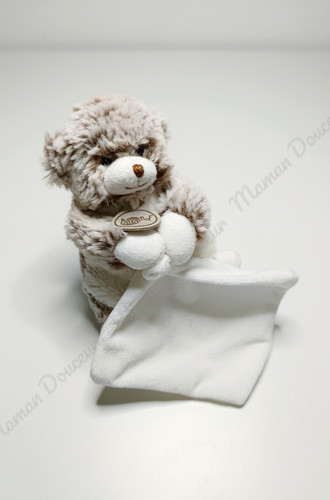 Doudou plat mouchoir ours - doudou,